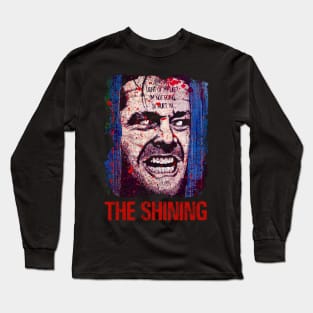 Shining Enigma Embrace the Classic Horror Genre and Haunting Moments of the Iconic Film on a Tee Long Sleeve T-Shirt